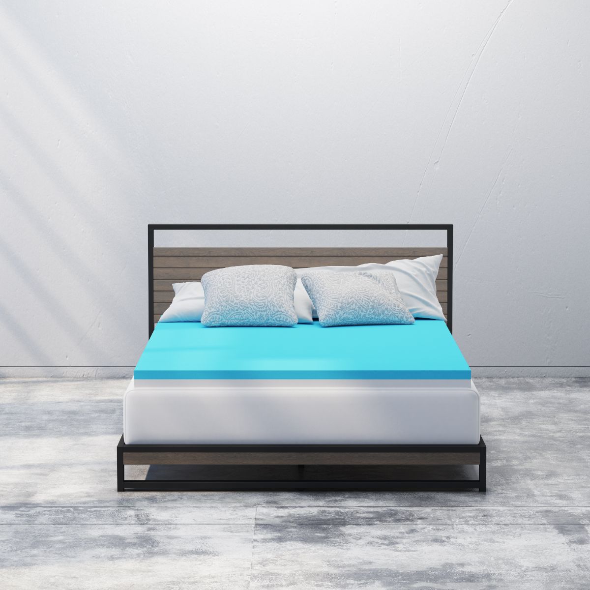 Lumbar Support TorsoTec Memory Foam Mattress Topper Zinus