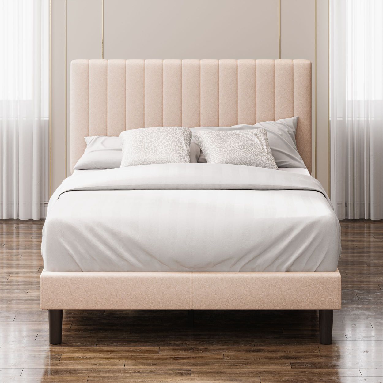 Debi Upholstered Platform Bed frame Zinus