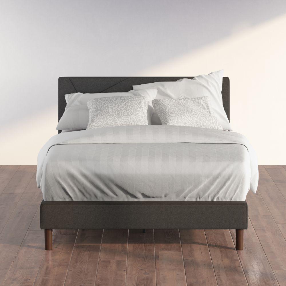 Zinus judy upholstered online platform bed frame
