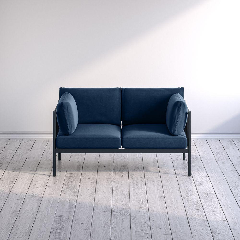 Amanda Metal Frame Loveseat Zinus