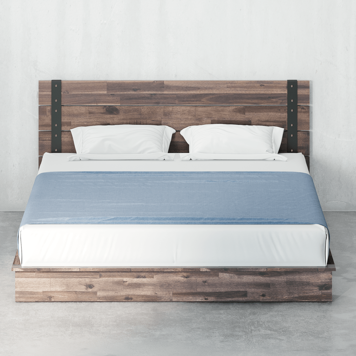 【状態良好】A BOOK OF BEDS Koda Platform Storage Bed with Headboard & Frame, Wooden