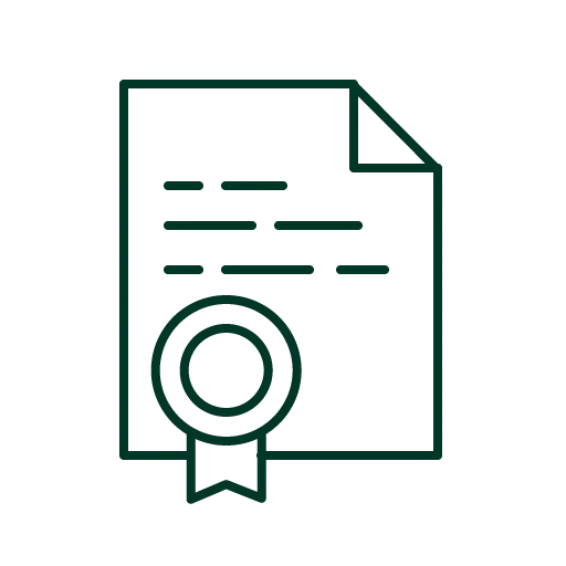 Warranty logo highlighting Zinus’ commitment to quality with warranties on mattresses and bed frames.