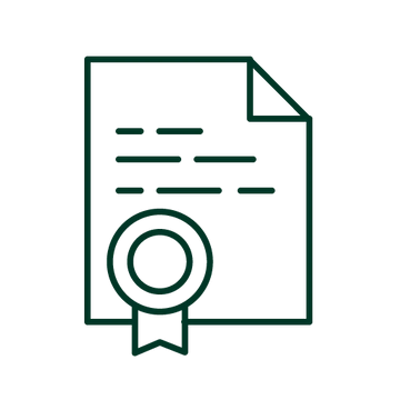 Warranty logo highlighting Zinus’ commitment to quality with warranties on mattresses and bed frames.