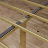 Patricia Gold Metal Canopy Platform Bed Frame