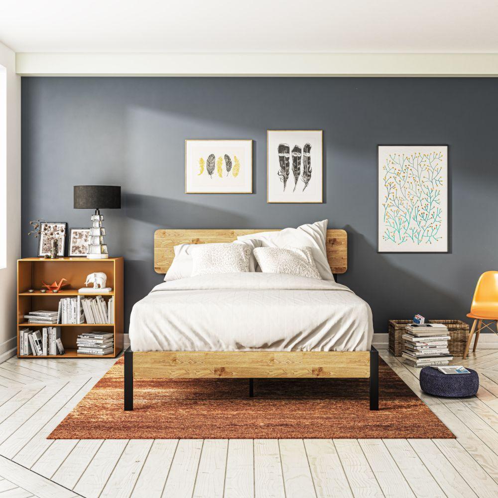 Zinus olivia metal and wood sale