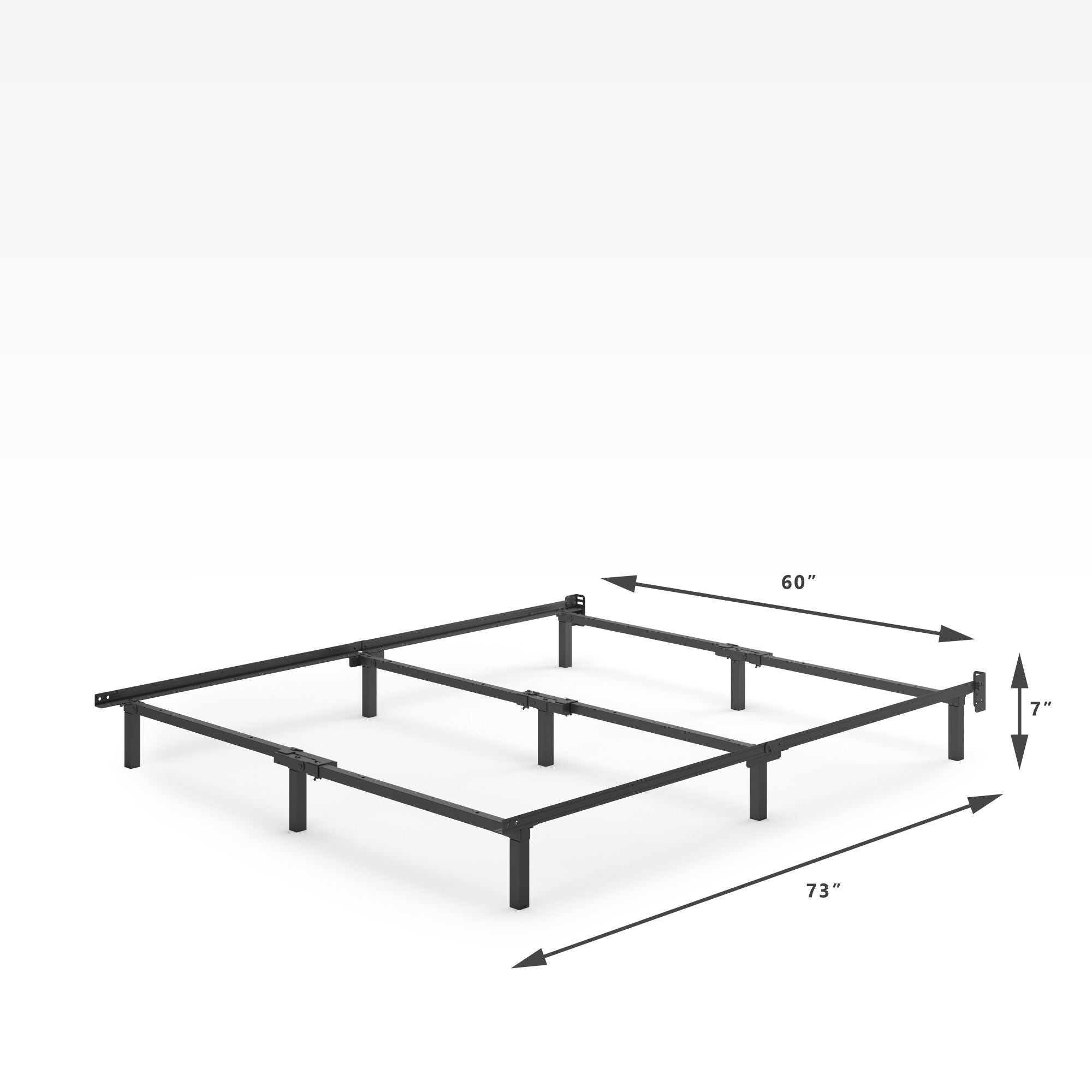 Michelle Metal Compack Bed frame Quarter Dimensions