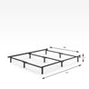 Michelle Metal Compack Bed frame Quarter Dimensions