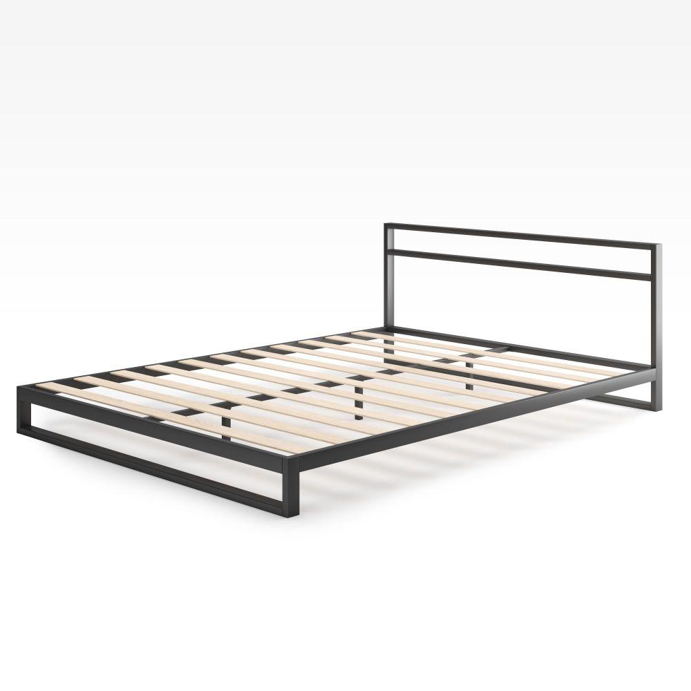 Trisha Metal Platform Bed Frame with Headboard | Zinus