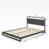 Suzanne Metal and Wood Platform Bed Frame