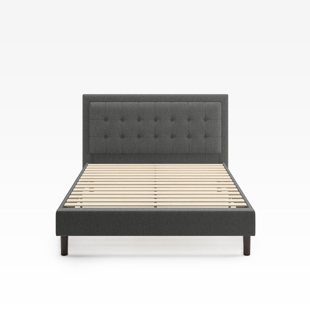 Zinus Upholstered Button Tufted Premium Platform Bed