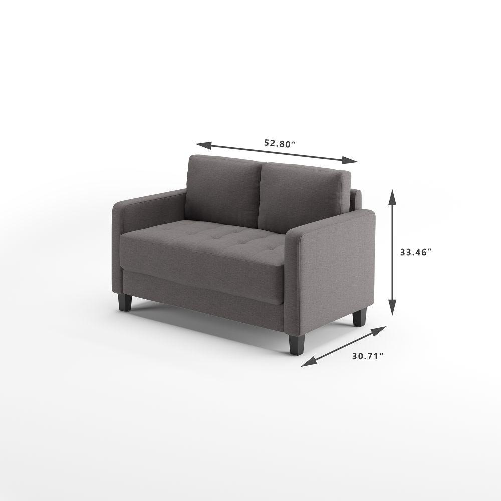 Sunny Modern Loveseat Dimensions
