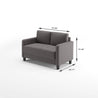 Sunny Modern Loveseat Dimensions