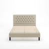 Misty upholstered Platform bed frame Front
