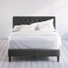 Misty upholstered Platform bed frame Dark Grey