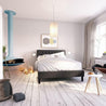 Misty upholstered Platform bed frame Dark Grey