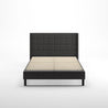 Dori upholstered Platform Bed frame Front