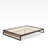 10 inch Suzanne metal and wood Platform Bed frame Quarter