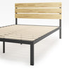Paul Metal and Wood Platform Bed Frame