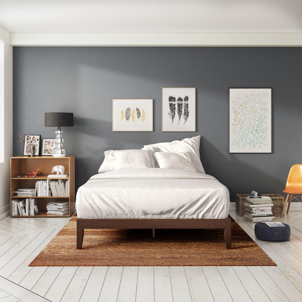 marissa wood platform bed frame