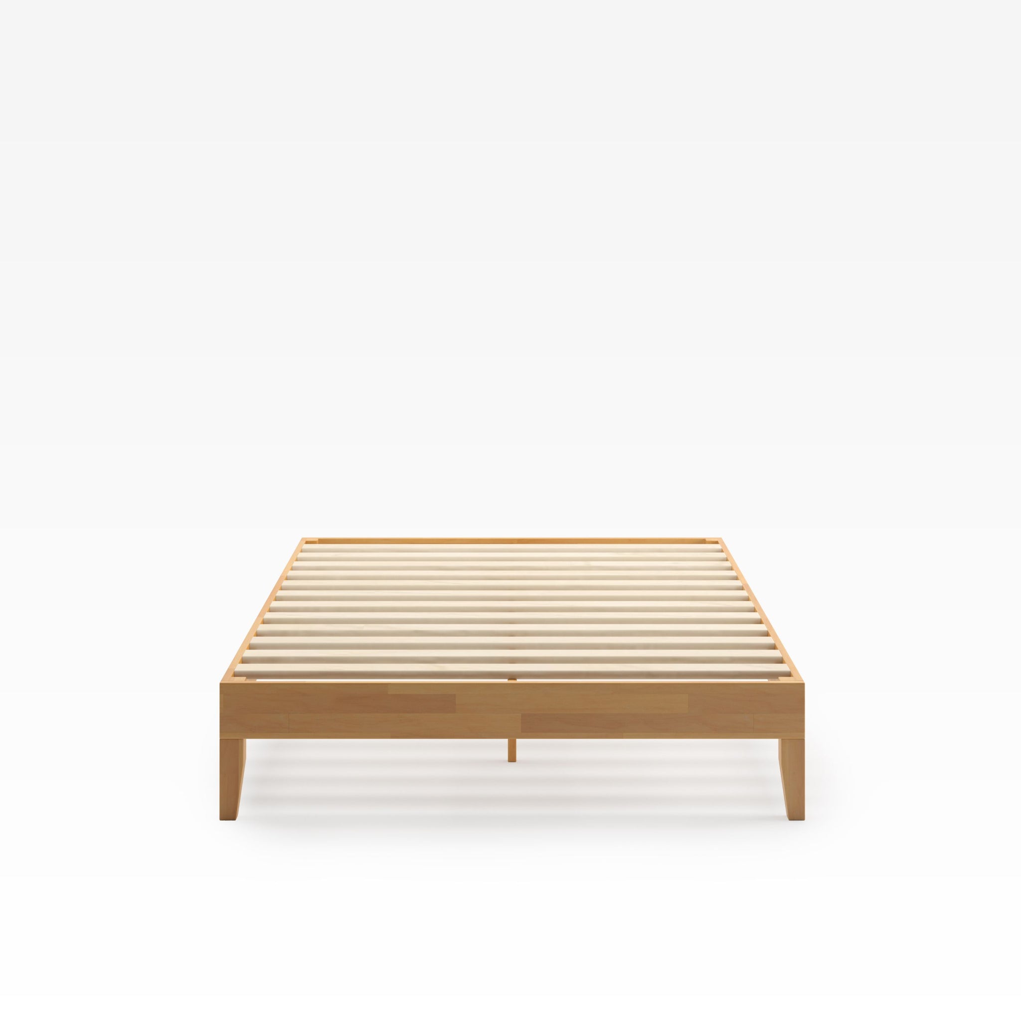 Moiz Deluxe wood platform bed frame