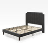 Charlotte upholstered platform bed frame Quarter