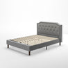 Kellen upholstered Platform Bedframe Quarter