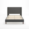 Marcus upholstered Platform Bed Front