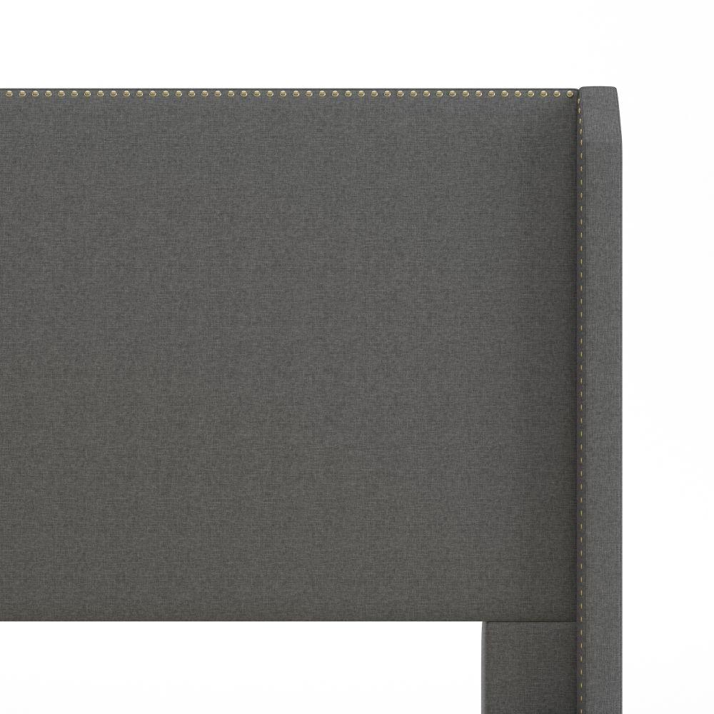 Marcus upholstered Platform Bed Detail1