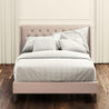 Desmond upholstered Platform Bed Front