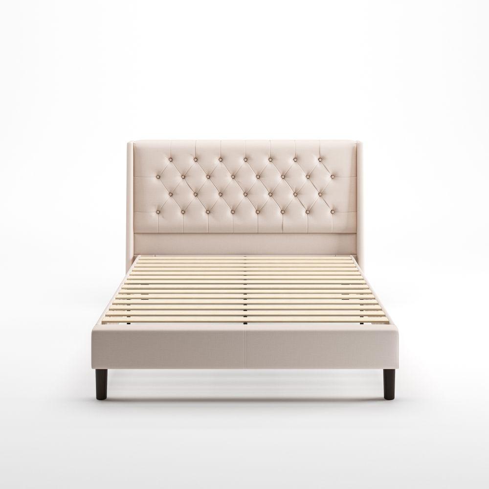 Desmond upholstered Platform Bed Front