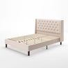 Desmond upholstered Platform Bed Quarter