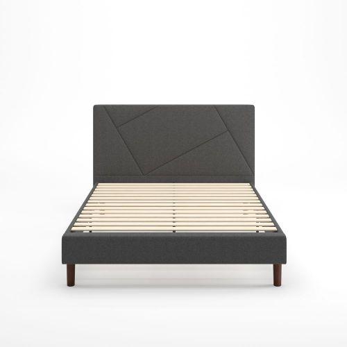 Judy upholstered Platform Bed frame Front