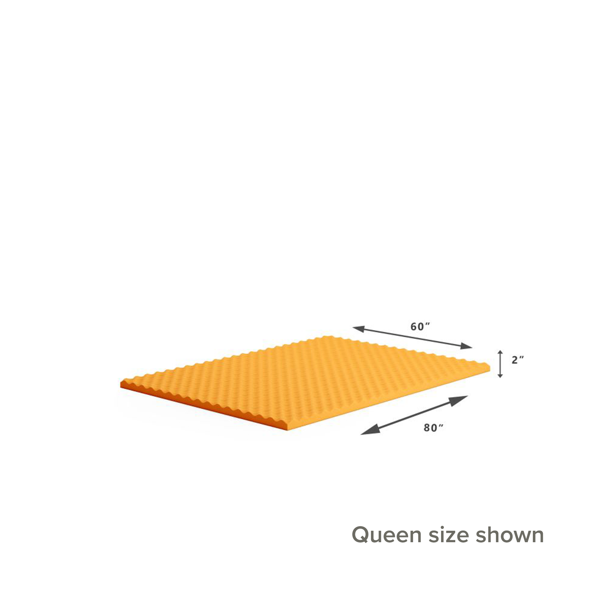 2  Cooling Copper Convoluted Memory Foam mattress Topper