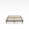 Bobbie Acacia wood platform bed frame Front