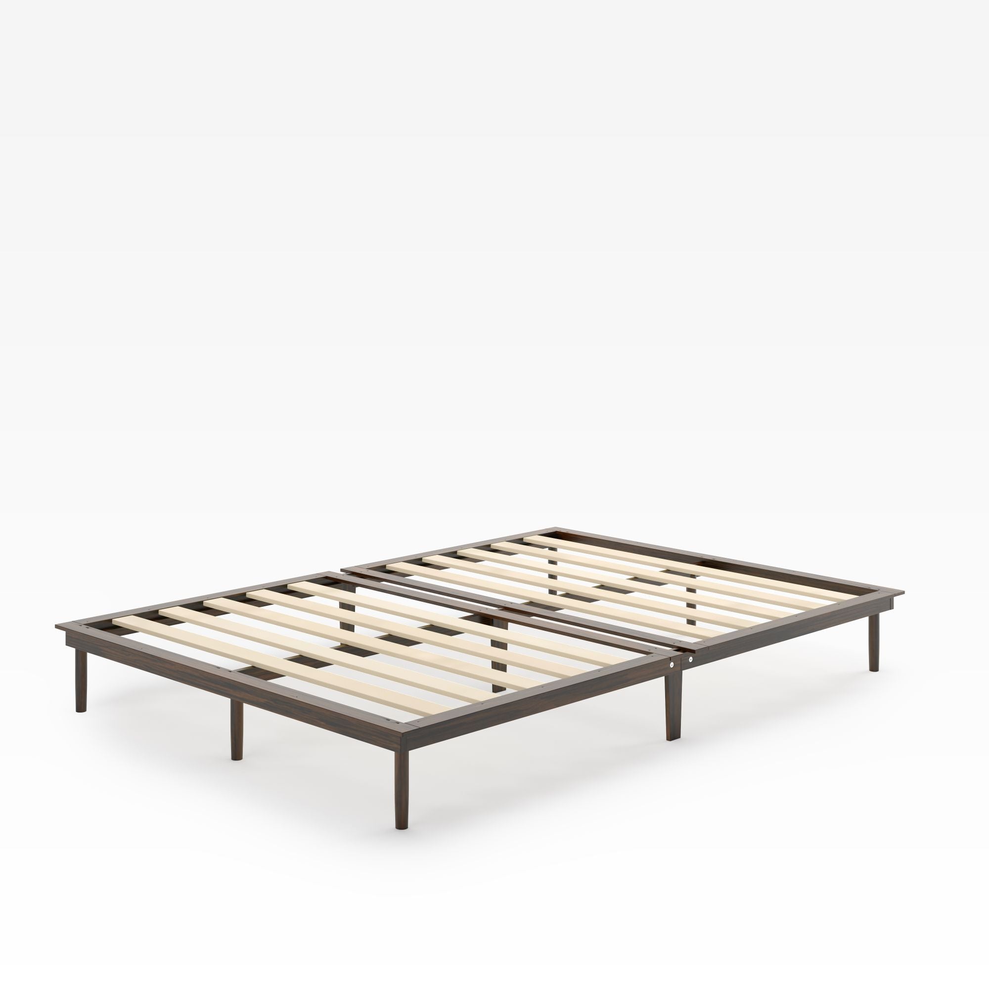 Bobbie Acacia wood platform bed frame Quarter