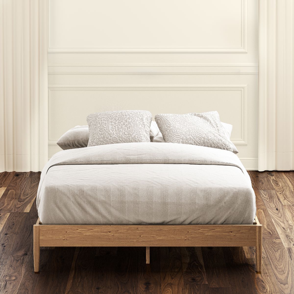 Amelia Wood Platform Bed