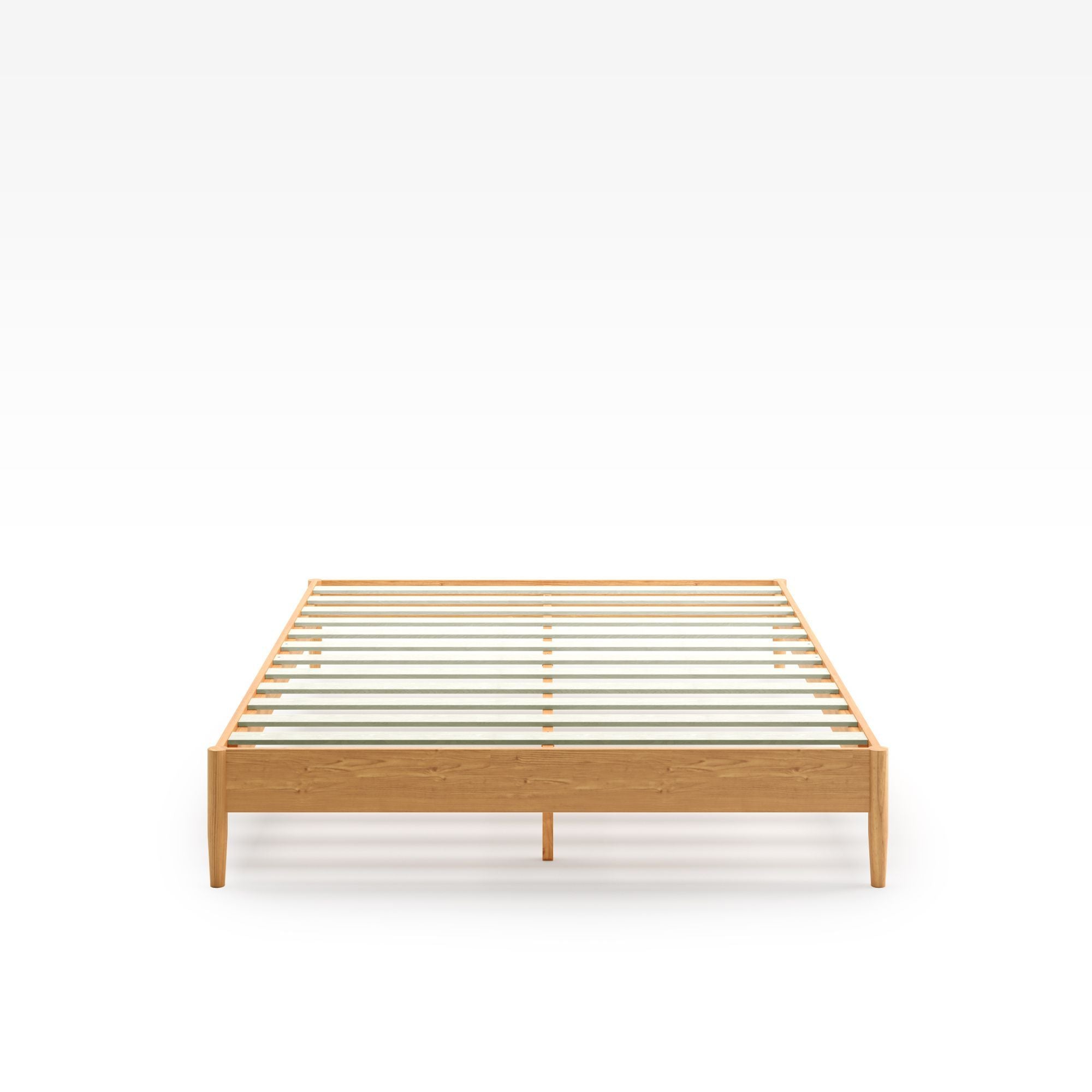 Amelia Wood Platform Bed Front