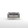 Janelle Metal Frame Loveseat Front