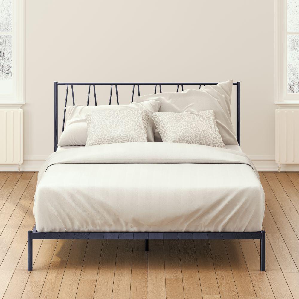Zinus Letto Piattaforma In Bambù – Struttura Letto 189x136x82 Cm – Capacità Max 320 Kg – Design Essenziale E Robusto