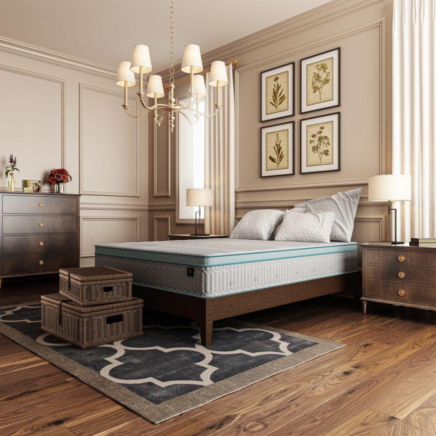 Mint Green Foam Hybrid Spring Mattress | Zinus