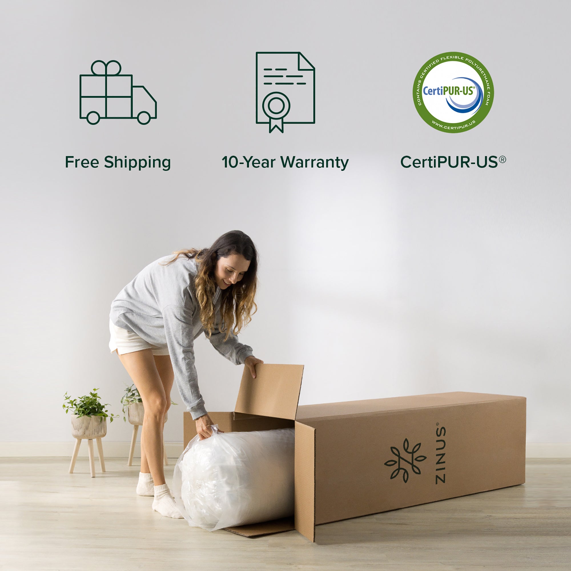 Zinus mattress box hotsell