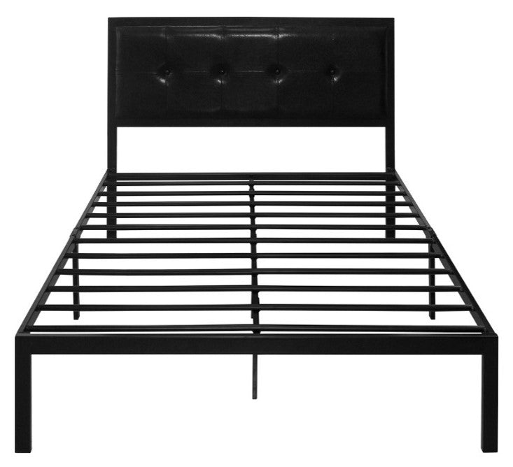 Zinus Cherie Faux Leather Classic Platform Bed Frame