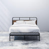 Eli Metal and Wood Platform Bed