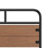 Eli Metal and Wood Platform Bed
