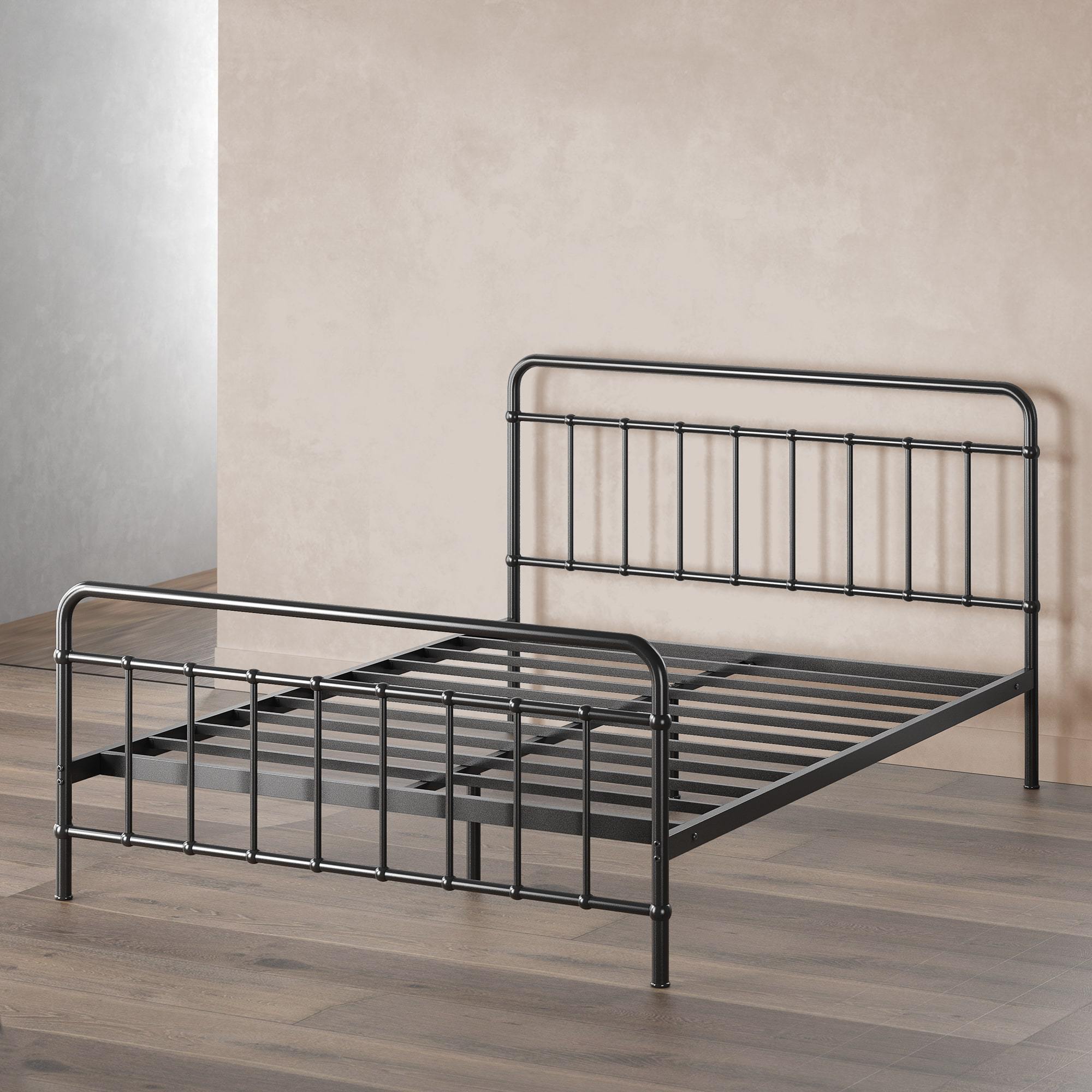 Florence Metal Platform Bed Frame black