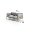 Janelle Sofa with Metal Frame