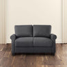 Josh Traditional Loveseat dark grey