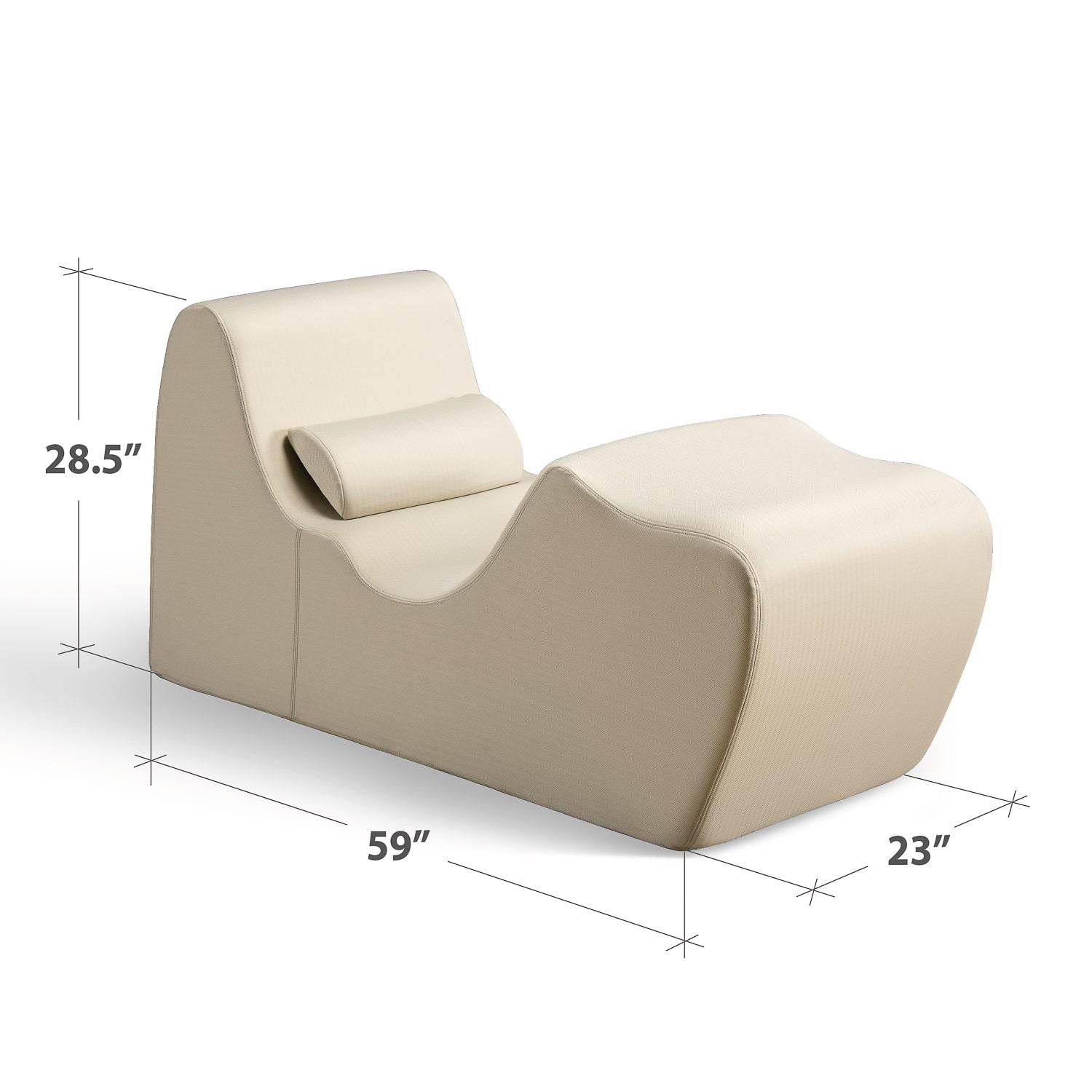 Lotus Zero Gravity Chaise Lounger dimensions