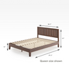Vivek Deluxe Wood Platform Bed frame Quarter queen size Dimensions