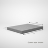 Smart Metal Box Spring 7 inch grey queen size dimensions